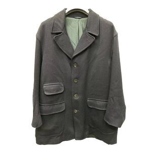 Coach Navy Blue Single Breasted Wool Pea Coat Fully Lined XL Men Lined Pockets